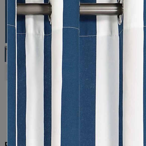 HOST PICK👍🏻2-95in Indigo Blue/White stripe panel - Picture 3 of 7